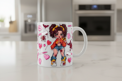 Orange Shirt Attitude Cutie - UVDTF Wrap for cups/hard surfaces sticker
