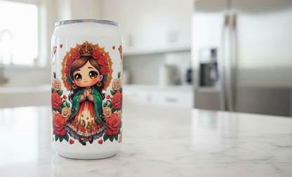 Orange Virgencita - UVDTF Wrap for cups/hard surfaces sticker