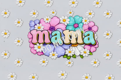 Pastel Mama & Daisies - UVDTF Wrap for cups/hard surfaces sticker