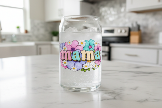 Pastel Mama & Daisies - UVDTF Wrap for cups/hard surfaces sticker