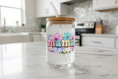 Pastel Mama & Daisies - UVDTF Wrap for cups/hard surfaces sticker