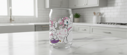 Calcomanía UVDTF con la frase "Tengo actitud felina"