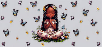 Praying Cutie #2 - UVDTF Wrap for cups/hard surfaces sticker