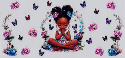 Praying Cutie #3 - UVDTF Wrap for cups/hard surfaces sticker