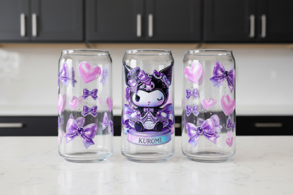 Purple Bow Kuromi - UVDTF Wrap for cups/hard surfaces for cups/hard surfaces sticker