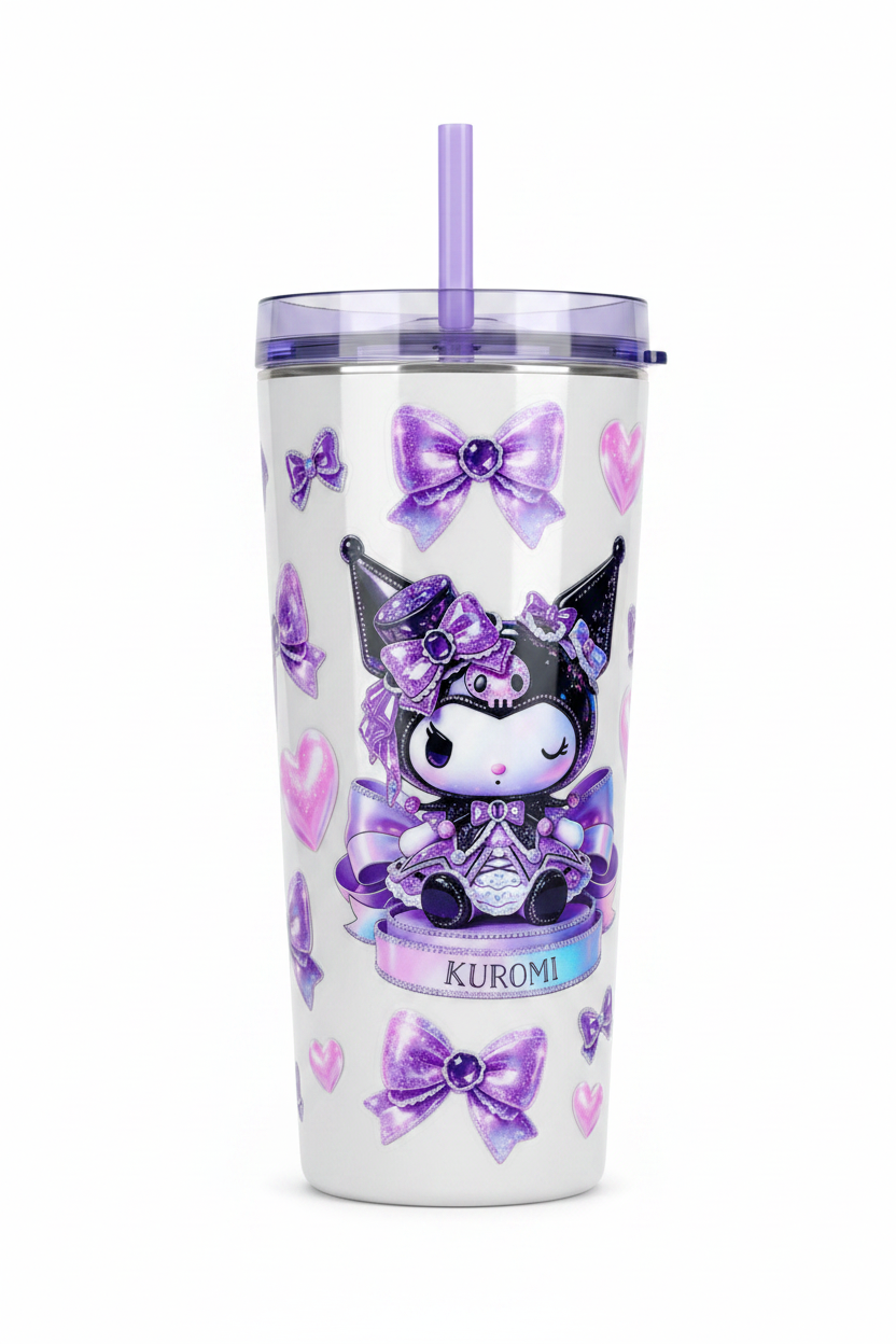 Purple Bow Kuromi - UVDTF Wrap for cups/hard surfaces for cups/hard surfaces sticker