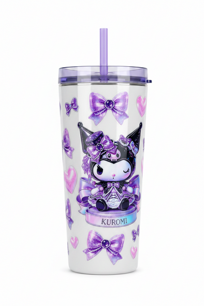 Purple Bow Kuromi - UVDTF Wrap for cups/hard surfaces for cups/hard surfaces sticker