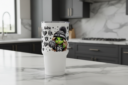 Raiders Green Cheerleader - UVDTF Wrap for cups/hard surfaces sticker