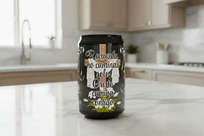 Recuerda No Caminas Solo - UVDTF Wrap for cups/hard surfaces sticker (Clear Background)