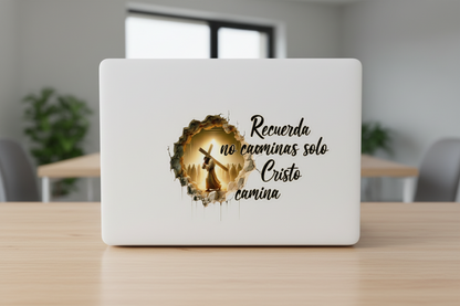 Recuerda No Caminas Solo Cristo - UVDTF Wrap for cups/hard surfaces sticker