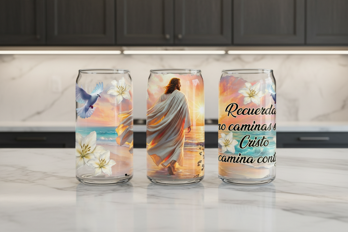 Recuerda No Caminas Solo (Colorful) - UVDTF Wrap for cups/hard surfaces sticker
