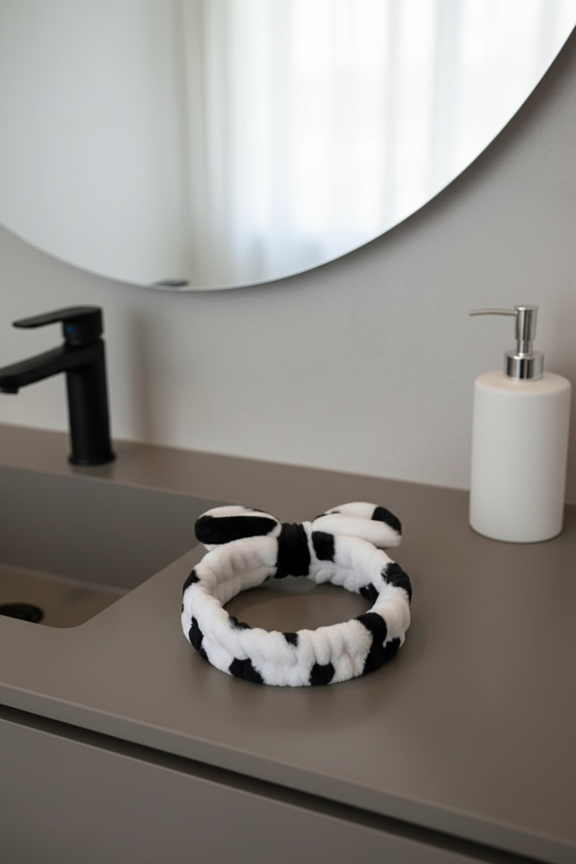 Black & White Spa Headband