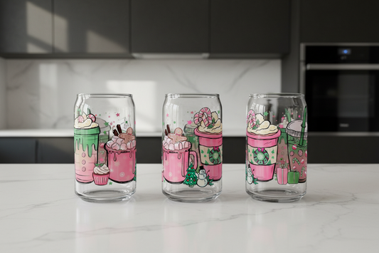 Candy X-mas Cups #1 - UVDTF Wrap for cups/hard surfaces sticker