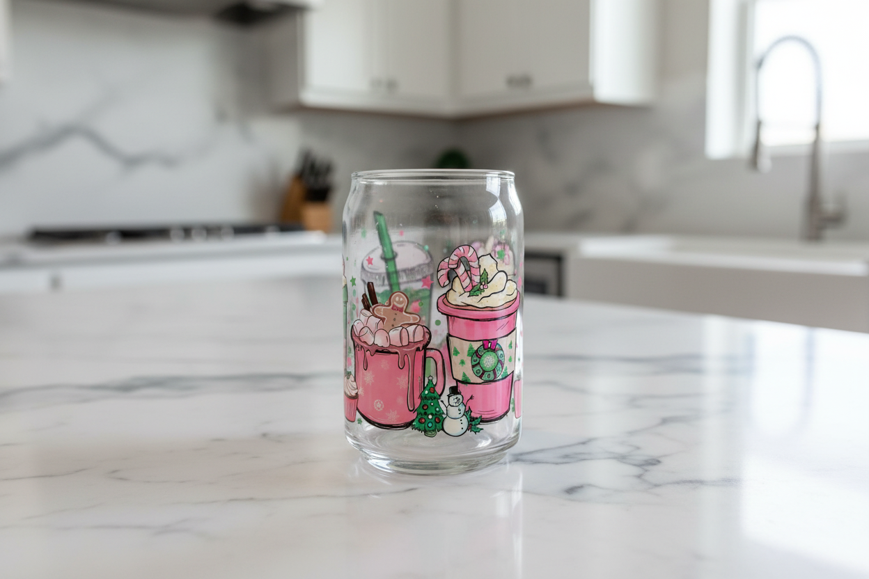 Candy X-mas Cups #1 - UVDTF Wrap for cups/hard surfaces sticker