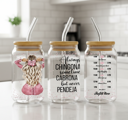 Always Chingona Girl Pink - UVDTF wrap for cups/hard surfaces sticker