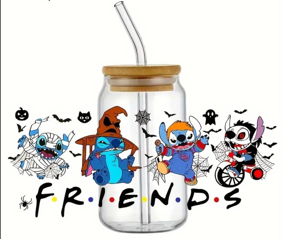 Halloween Friends Stitch UVDTF Wrap