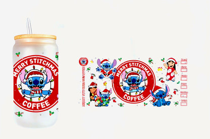 Merry Stitchmas Coffee - UVDTF Wrap