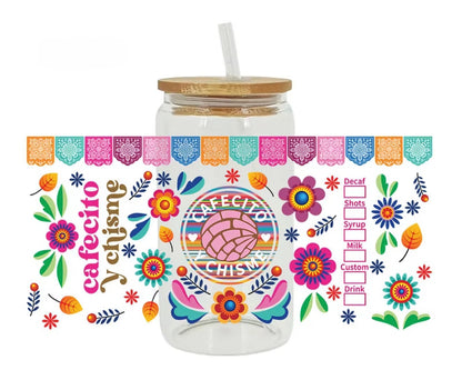 Cafecito y Chisme Bold Colors - UVDTF Wrap for cups/hard surfaces