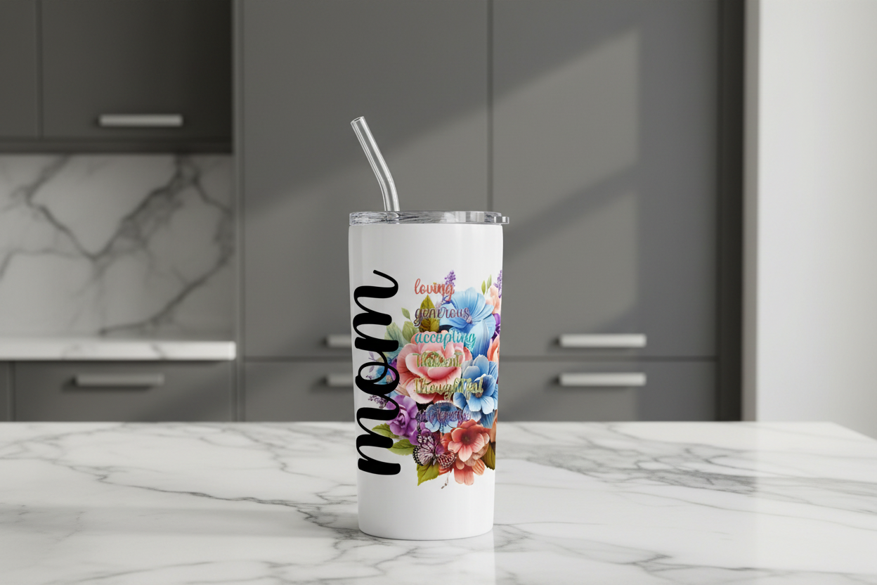 Mom Adjectives - UVDTF Wrap for cups/ hard surfaces sticker