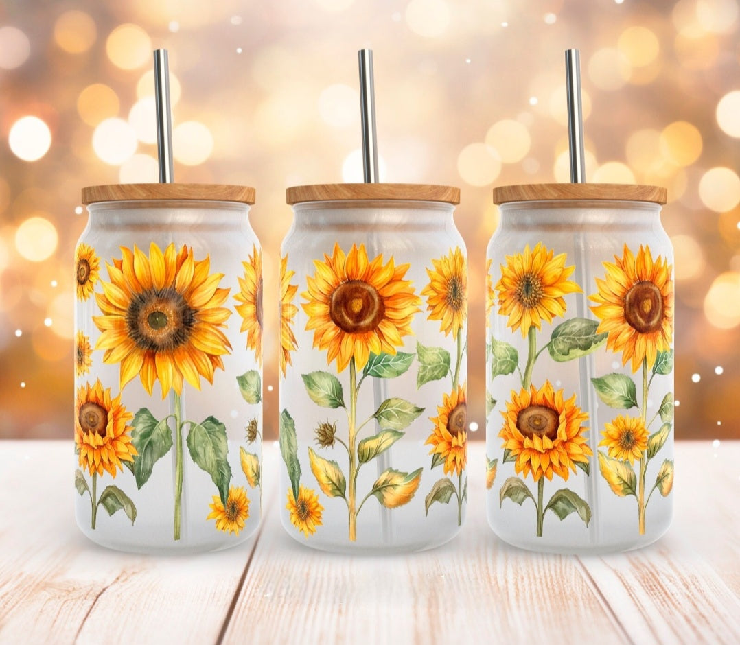 Envoltura UVDTF de Sunflower Garden