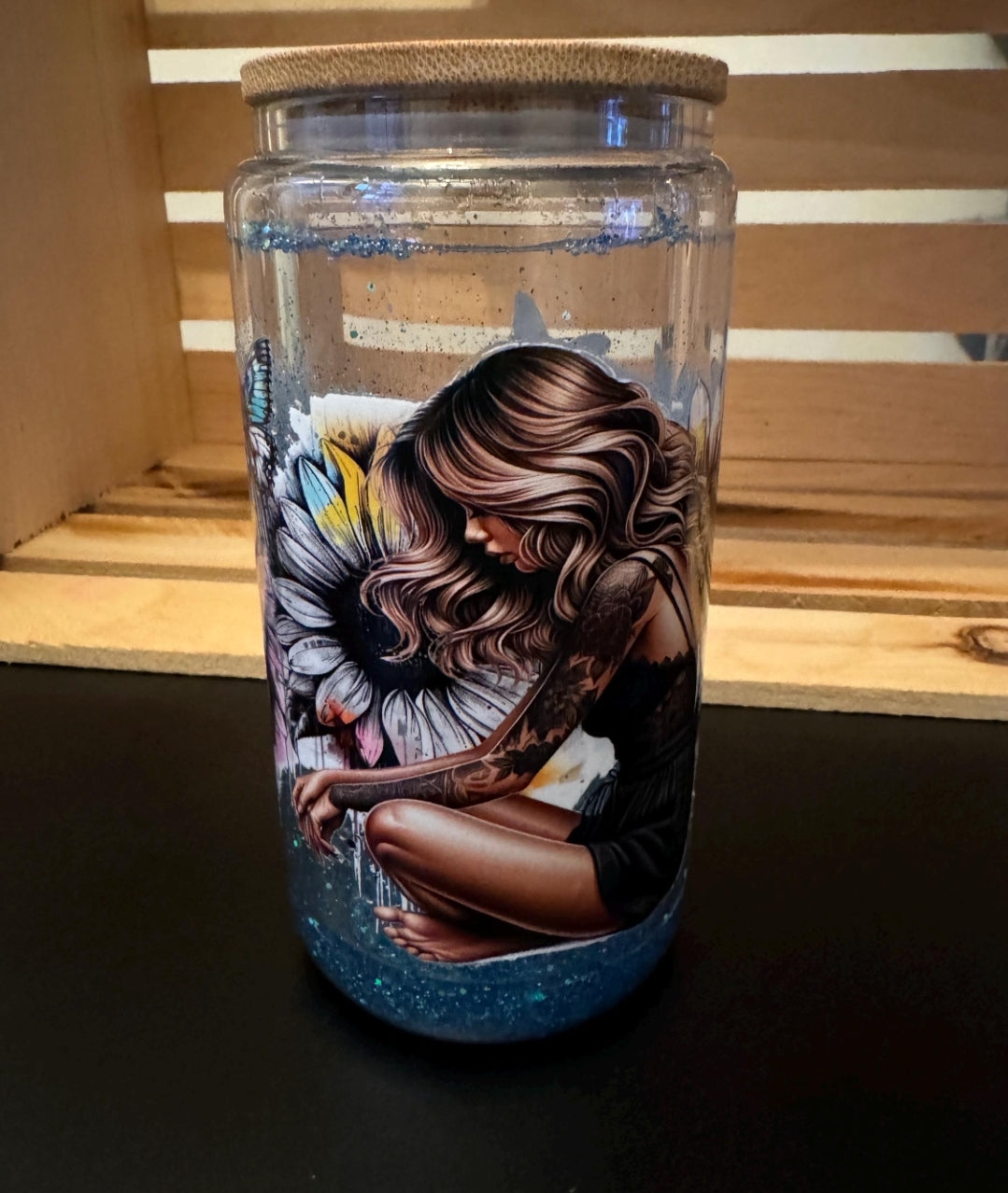 Just Breathe Sunflowers - UVDTF Wrap for cups/hard surfaces sticker