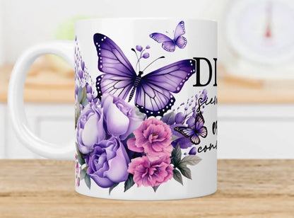 Envoltura UVDTF con mariposas moradas de Dios