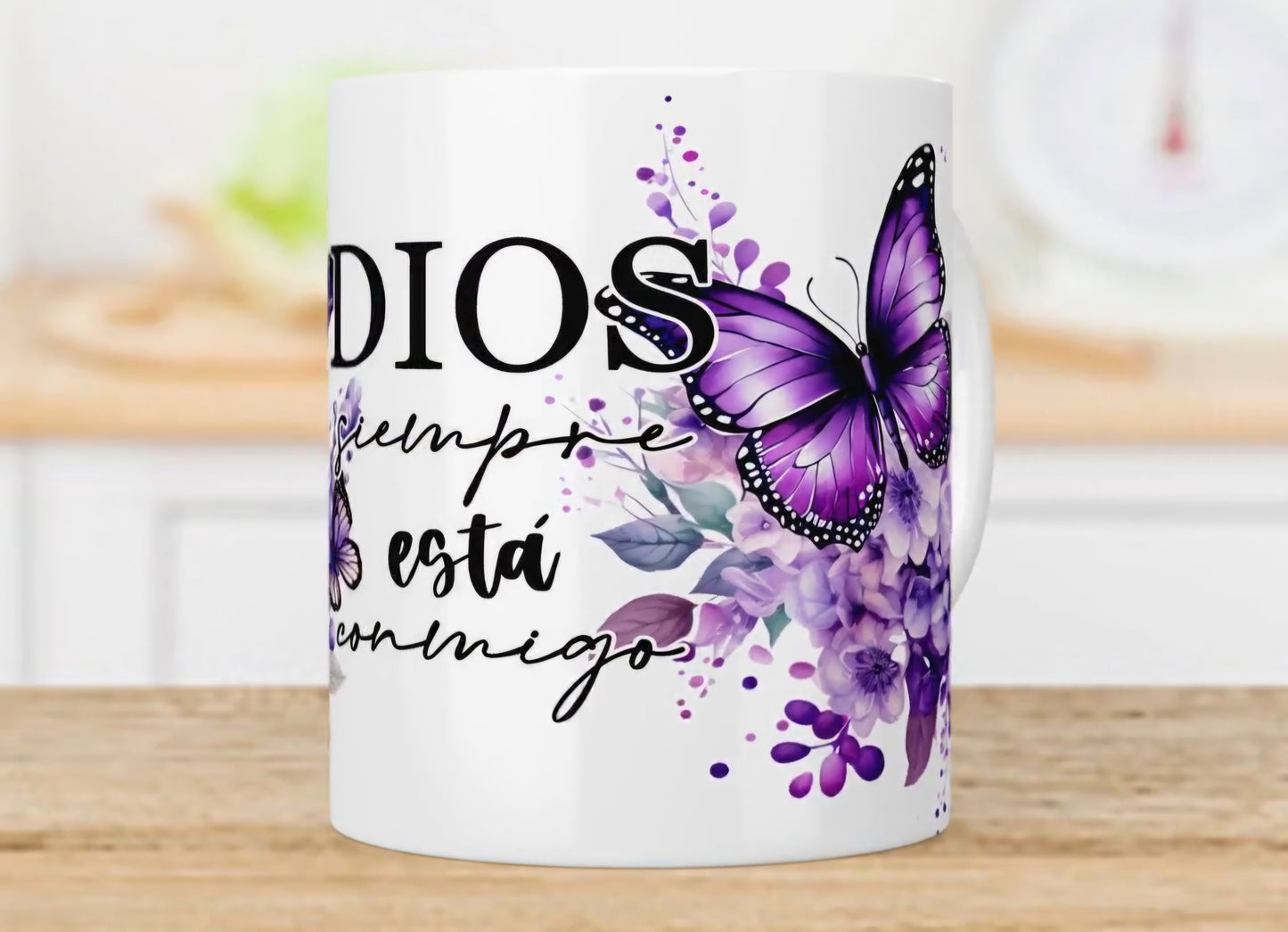 Envoltura UVDTF con mariposas moradas de Dios