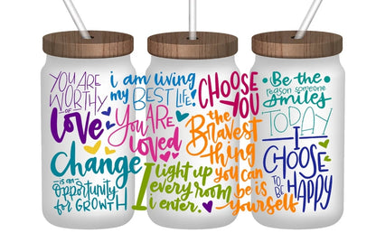 Frases de positividad Envoltura UVDTF