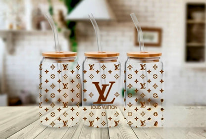 Louis Vuitton Light Brown - UVDTF Wrap for cups/hard surfaces sticker