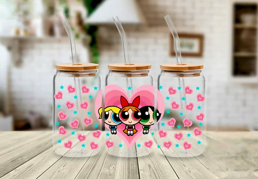 Power Puff Girls Hearts - UVDTF Wrap for cups/hard surfaces