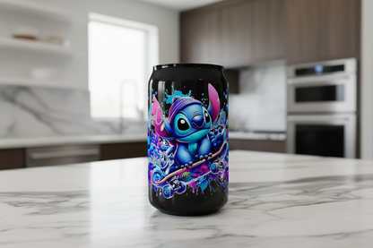 Stitch Skateboard - UVDTF Wrap for cups/hard surfaces sticker