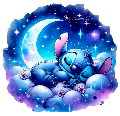 Sleeping Stitch - UVDTF Decal for cups/hard surfaces sticker
