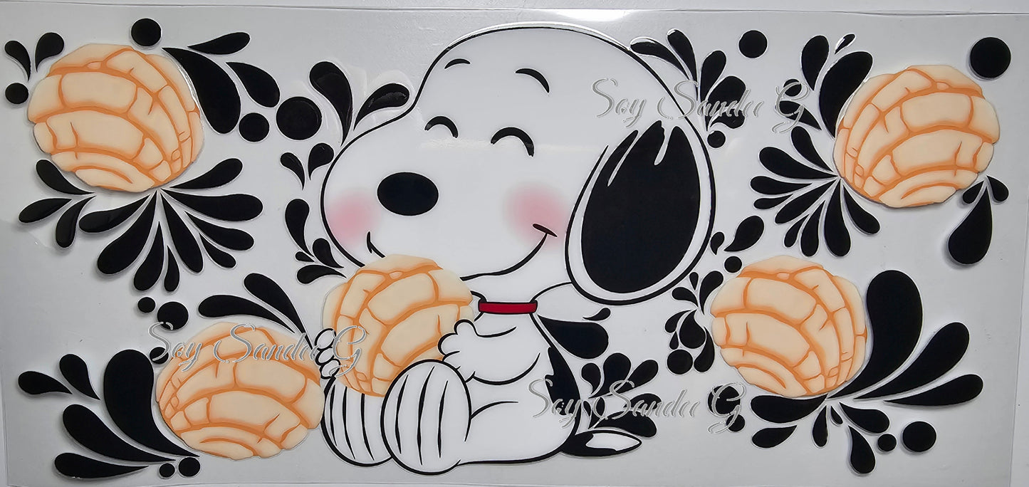 Snoopy Concha - UVDTF Wrap for cups/hard surfaces sticker