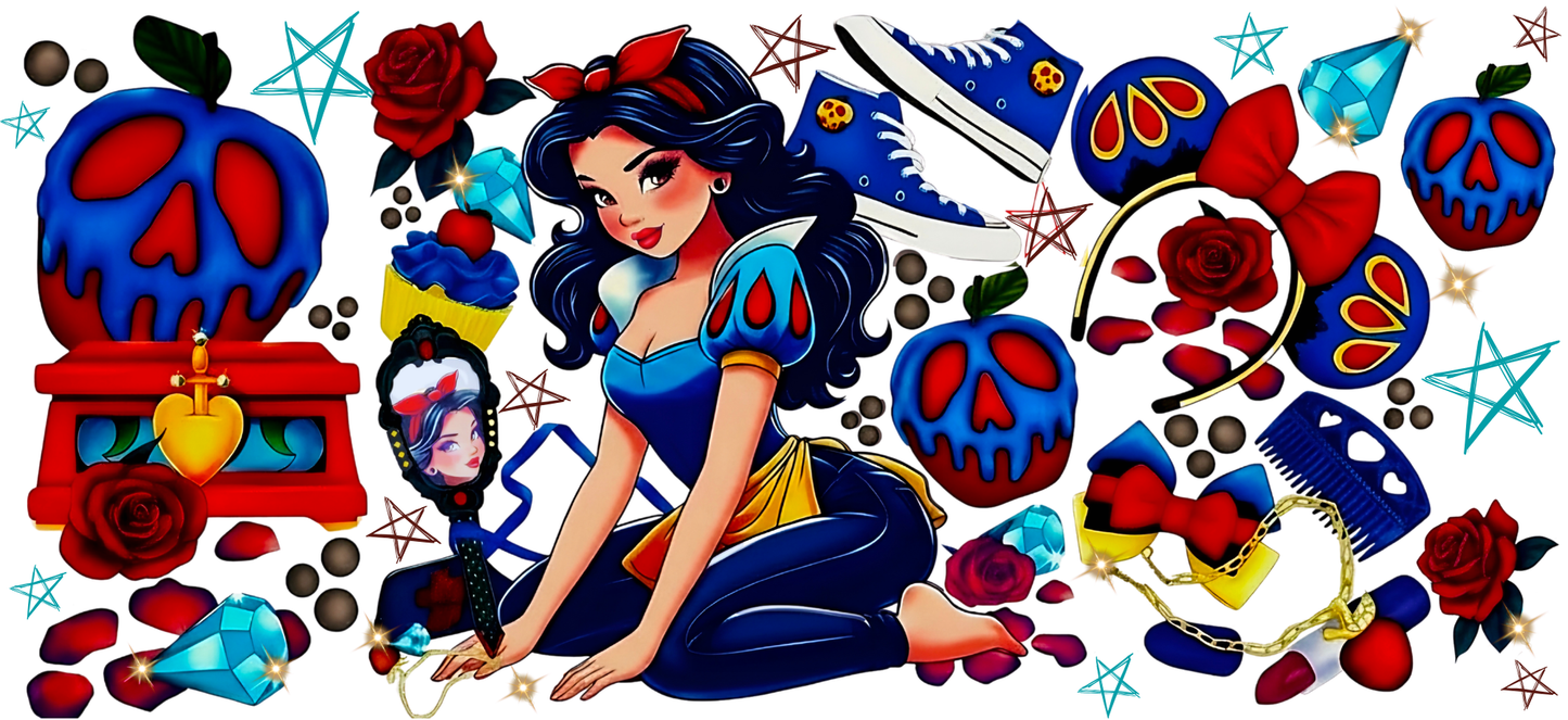 Snow White - UVDTF Wrap for cups/hard surfaces sticker