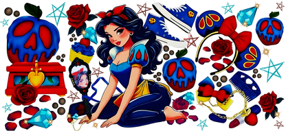 Snow White - UVDTF Wrap for cups/hard surfaces sticker