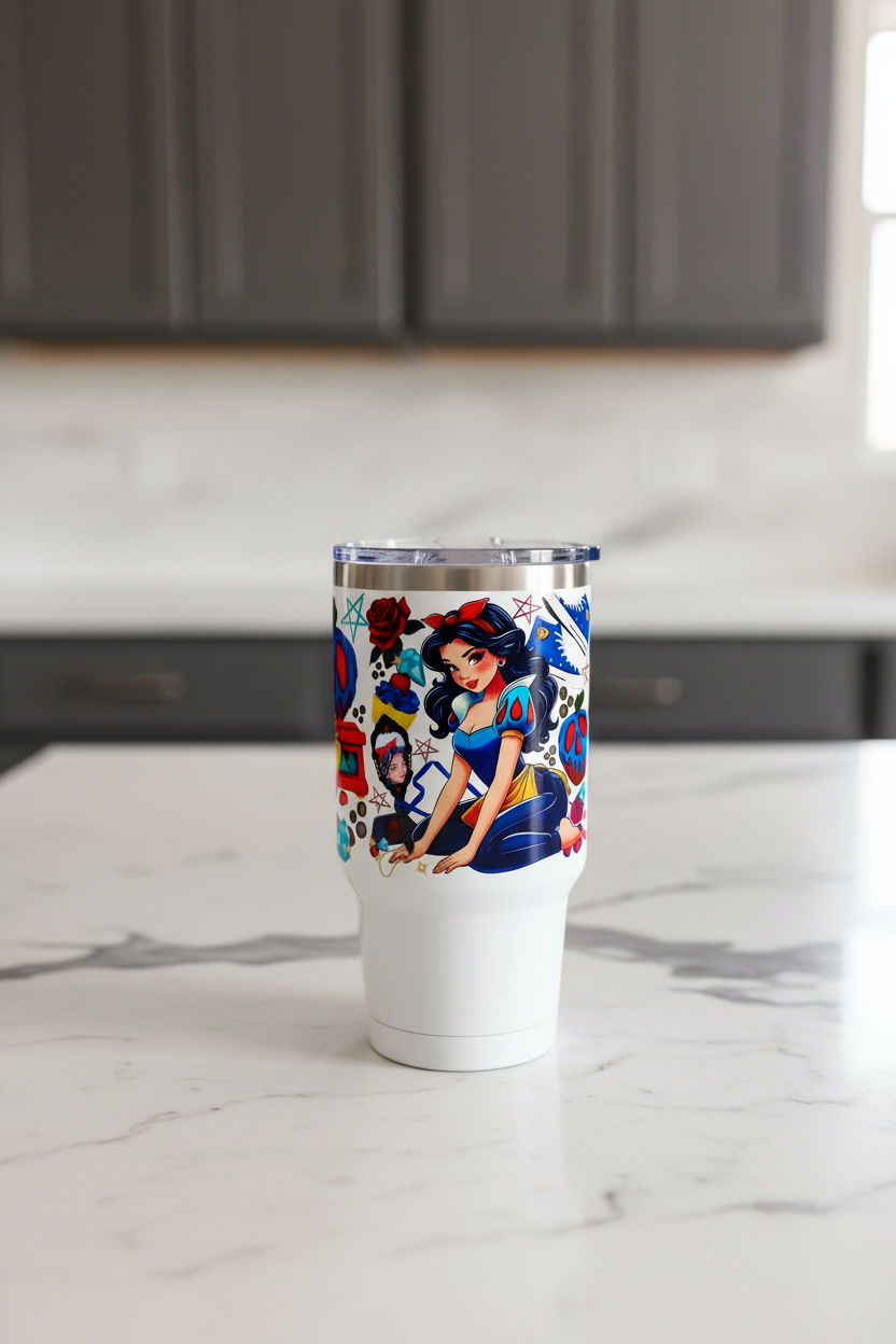 Snow White - UVDTF Wrap for cups/hard surfaces sticker