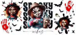 Spooky Chucky - UVDTF Wrap for cups/hard surfaces sticker