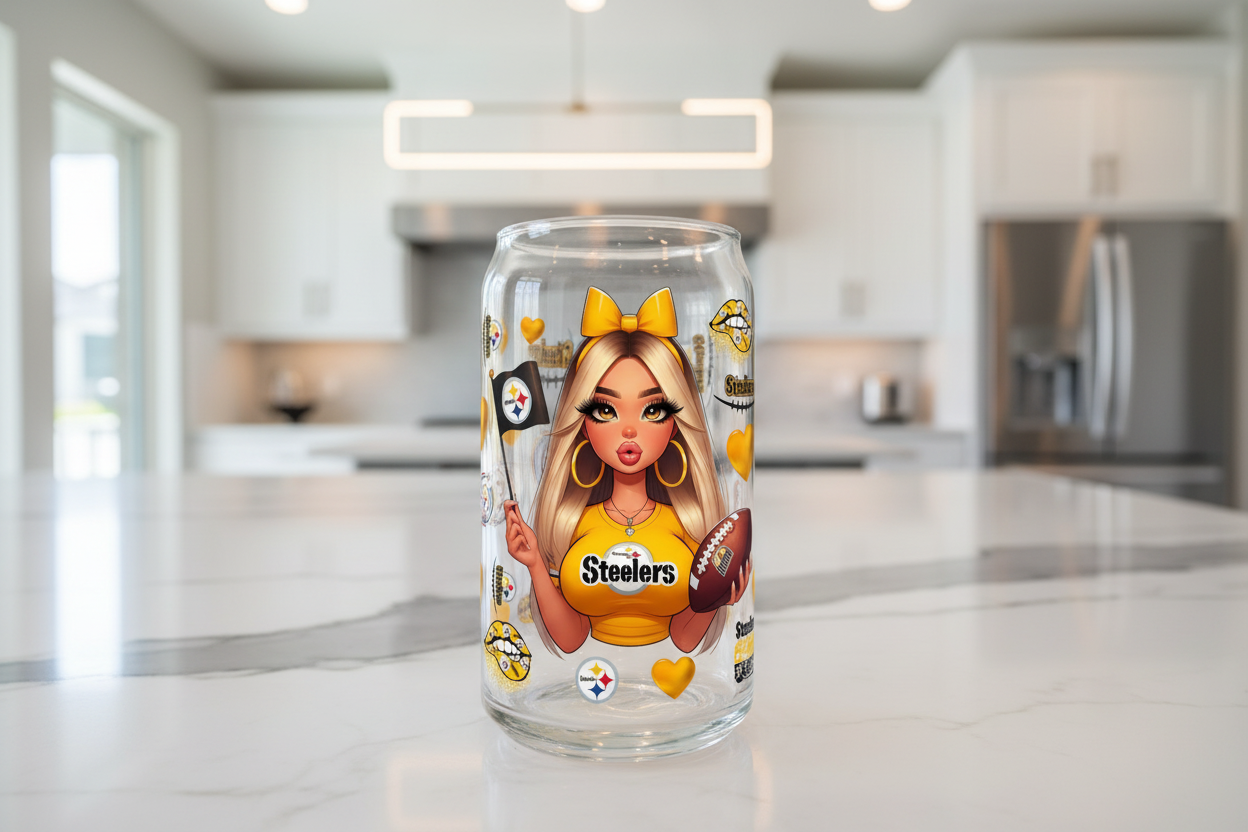 Steelers Cheerleader - UVDTF Wrap for cups/hard surfaces sticker