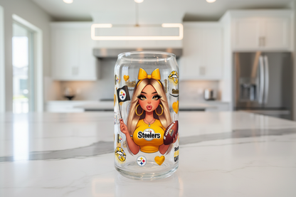 Steelers Cheerleader - UVDTF Wrap for cups/hard surfaces sticker