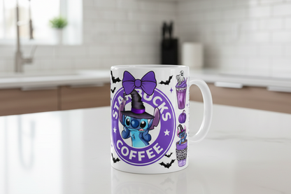 Coser envolturas UVDTF azules de Starbucks