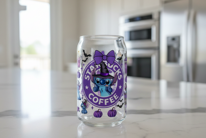 Coser envolturas UVDTF azules de Starbucks