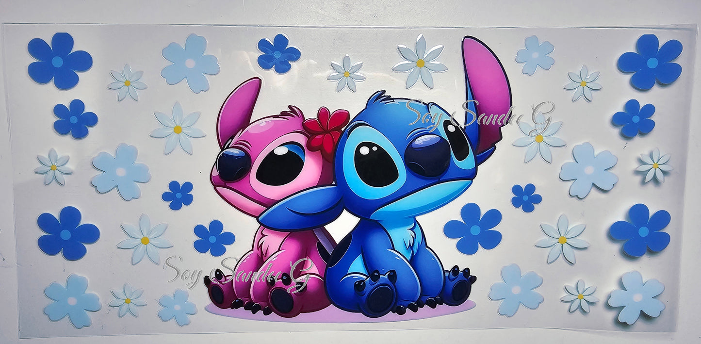 Stitch & Angel - UVDTF Wrap for cups/hard surfaces sticker