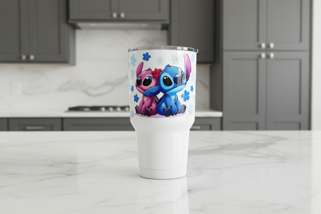 Stitch & Angel - UVDTF Wrap for cups/hard surfaces sticker