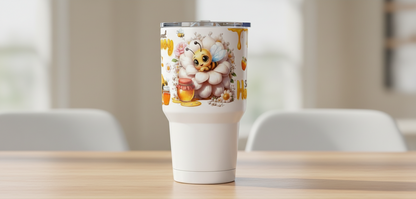 Sweet Honey White - UVDTF Wrap for cups/hard surfaces sticker