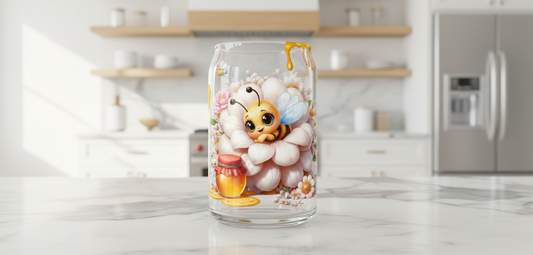 Sweet Honey White - UVDTF Wrap for cups/hard surfaces sticker