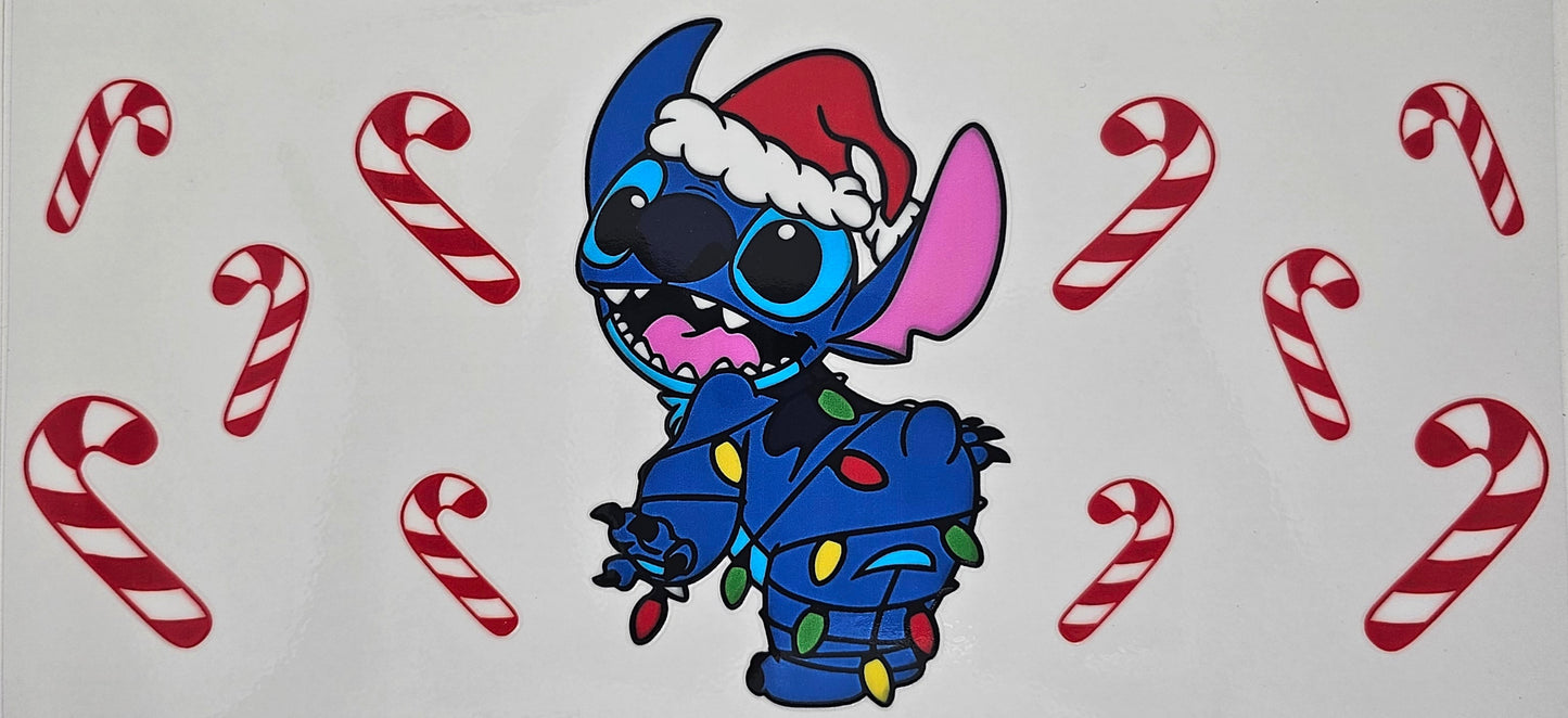 Tangled Lights Stitch - UVDTF Wrap for cups/hard surfaces sticker