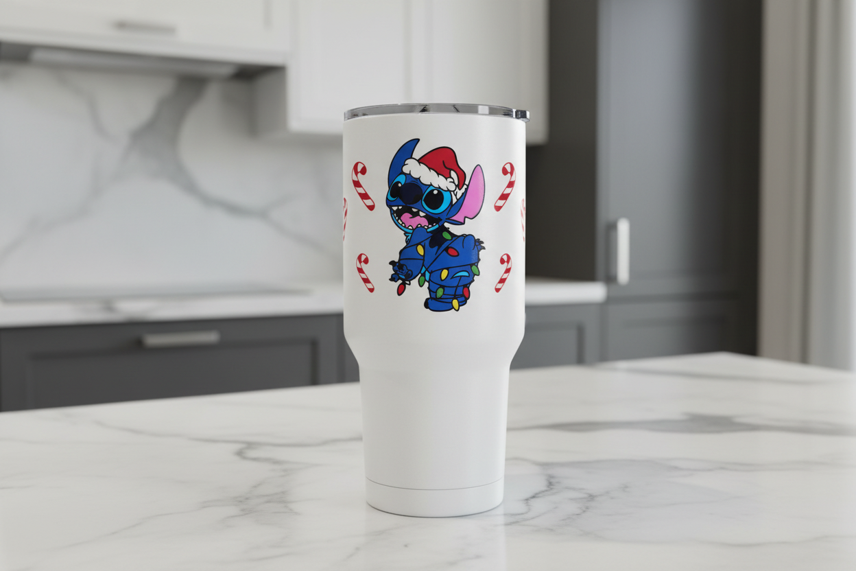 Tangled Lights Stitch - UVDTF Wrap for cups/hard surfaces sticker