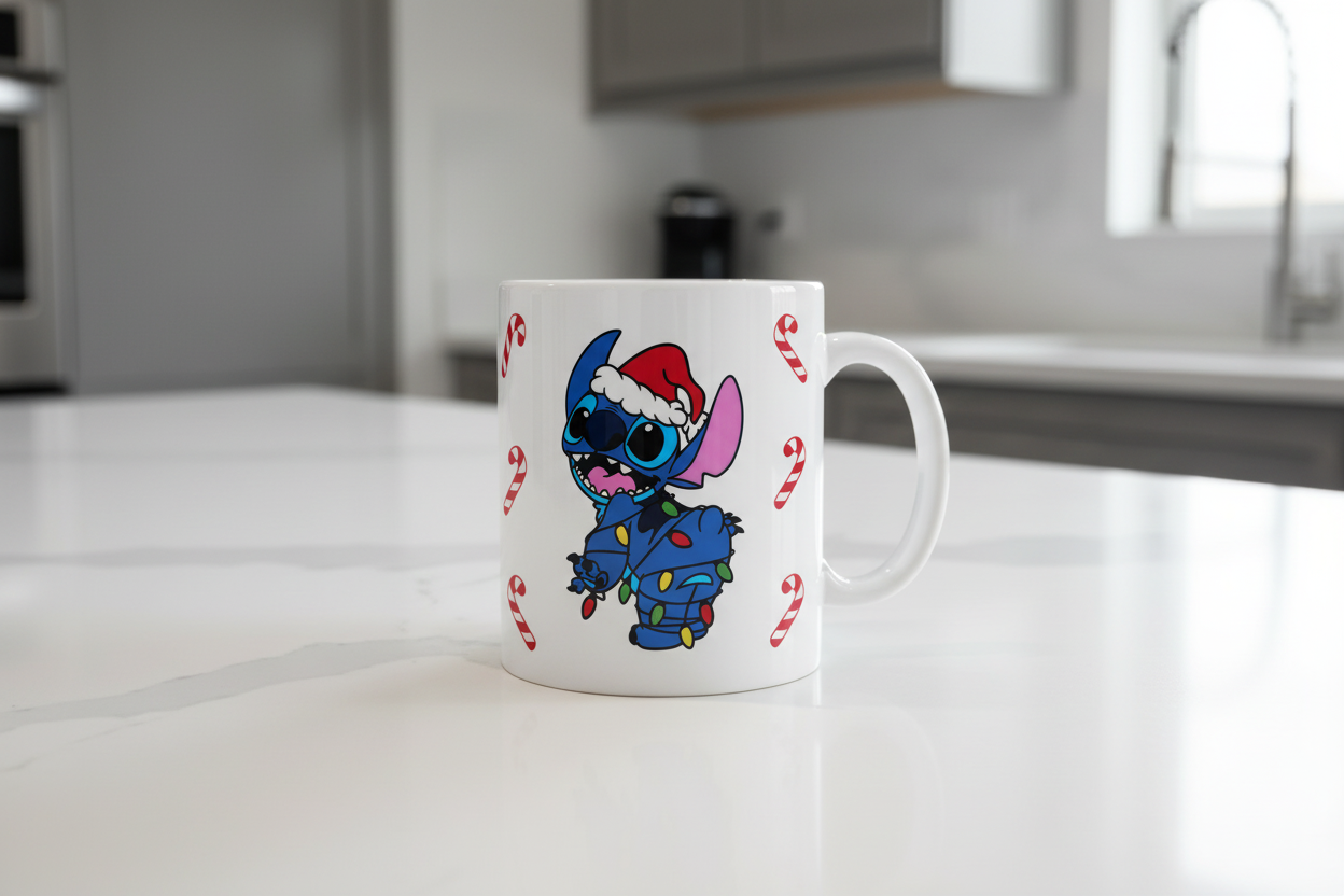 Tangled Lights Stitch - UVDTF Wrap for cups/hard surfaces sticker