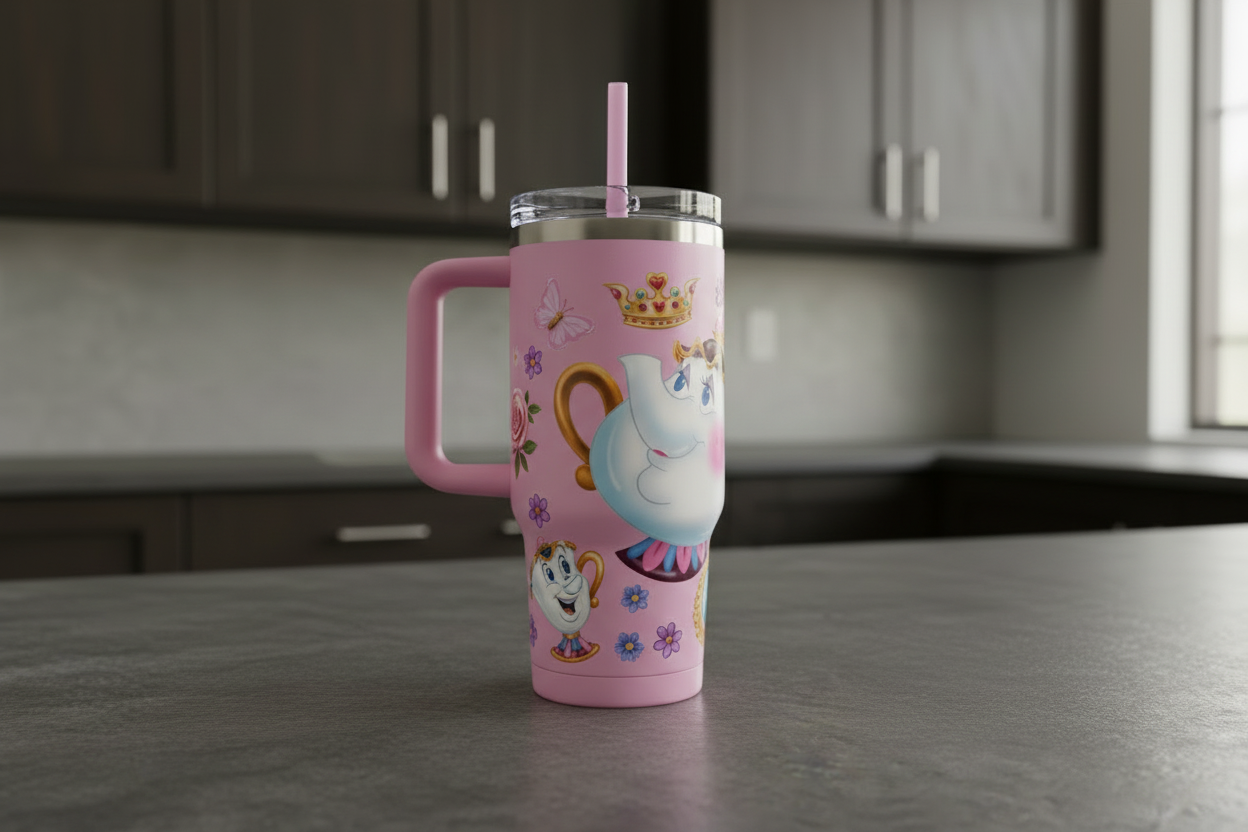 Teapot & Chip - UVDTF wrap for cups/hard surfaces sticker