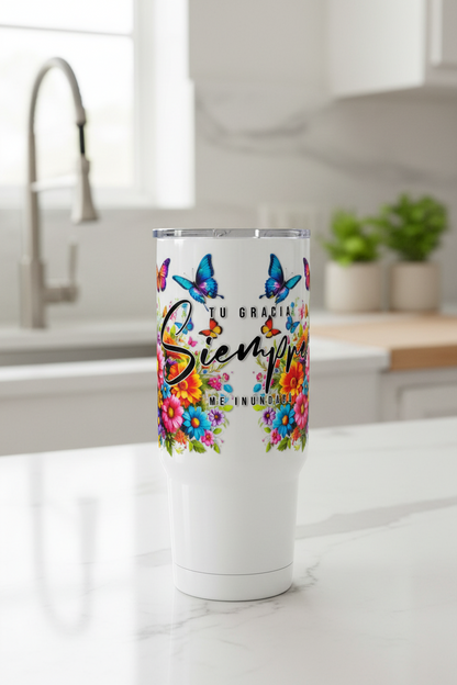 Tu Gracia Siempre - UVDTF Wrap for cups/hard surfaces sticker